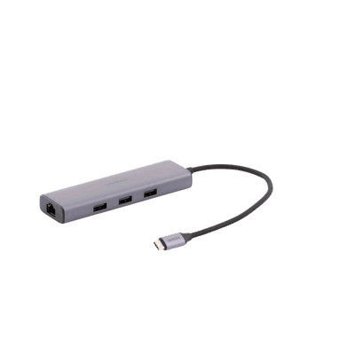 HUB USB-C (Docking Revodok) 6 en 1 | 3 Puertos USB-A 3.0 (5 Gbps) | USB-C PD 100W | HDMI 4K@30Hz | Entrada 1 RJ45 (Gigabit Ethernet) | Chip de Última Generación | Potente Disipación de Calor |  Caja de Aluminio. imagen 2