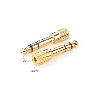 Adaptador (Convertidor) de Audio 3.5mm Hembra a 6.5mm Macho / Plug & Play / Superficie de Rosca Antideslizante / Calidad de sonido sin pérdidas imagen 4