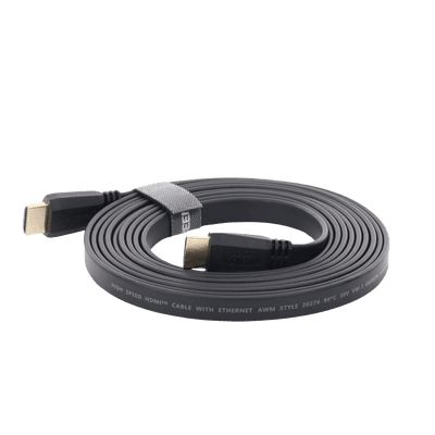 Cable HDMI 2.0 Plano de 3 Metros (9.84 Pies) / 4K@60Hz / HDR / 3D / HEC (Canal Ethernet HDMI) / ARC (Canal de Retorno de Audio) / Color Profundo de 48 Bits / Audio de 32 Canales / HDCP / Audio Dolby True HD 7.1 / 18 Gbps / EstaÑado y Triple Blindaje / An imagen 3