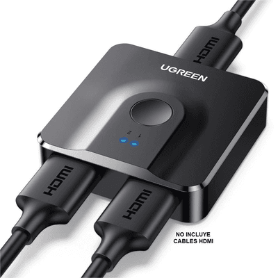 Switch/Divisor HDMI 4K 60Hz (Splitter) | Bidireccional (2 Entradas 1 Salida/1 Entrada 2 Salidas | Switch Conmutable | Led Indicador | 3D | HDR | Dolby Atmos | Potente Chip IC | Diseño Compacto | No Requiere Energía imagen 2