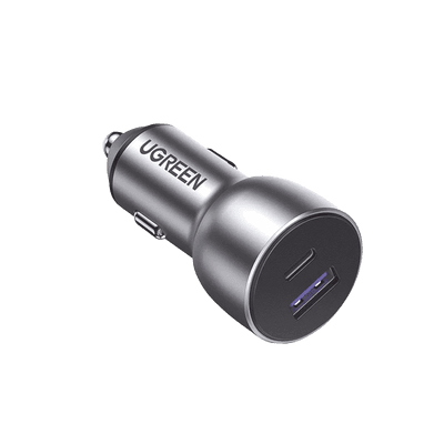 Cargador de Auto 52.5W | Puerto USB-A y USB-C | Carga Rápida | Compatible con Vehículos de 12 y 24 VCD | PD3.0 + QC3.0 | Chip Inteligente | Diseño Compacto Mayor Eficiencia Energética | Caja de Aluminio imagen 2