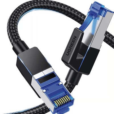 Cable Ethernet Cat8 CLASS F/FTP Redondo con Malla de Nylon 2 Metros (6.56 Pies) imagen 4
