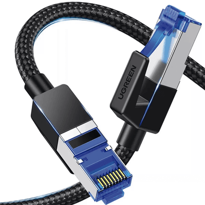 Cable Ethernet Cat8 Class F/FTP Redondo con Malla de Nylon 5 Metros (16.40 Pies) imagen 4