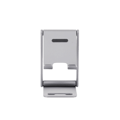 Soporte para Teléfono Celular de Aluminio | Angulo Ajustable | Amplia Compatibilidad con dispositivos de 4.7'' a 7.9'' | Antideslizante | Antiarañazos | Plegable | Color Gris. imagen 5
