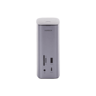 HUB USB-C (Docking Revodok Pro) 12 en 1 | 2 USB-A 3.0 | 1 USB-C PD Carga 100W | 1 USB-A 3.1 | 1 USB-C 3.1 | HDMI 4K | HDMI 8K Ultra HD | Display Port 4K | RJ45 (Gigabit) | Lector Tarjeta SD + Micro SD (TF) | Jack Audio 3.5mm. imagen 2