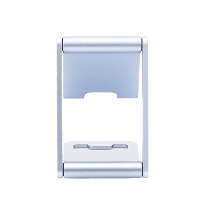 Soporte para Teléfono Celular de Aluminio / Angulo Ajustable / Amplia Compatibilidad con dispositivos de 4.7'' a 7.9'' / Antideslizante / Antiarañazos / Plegable / Color Azul imagen 7