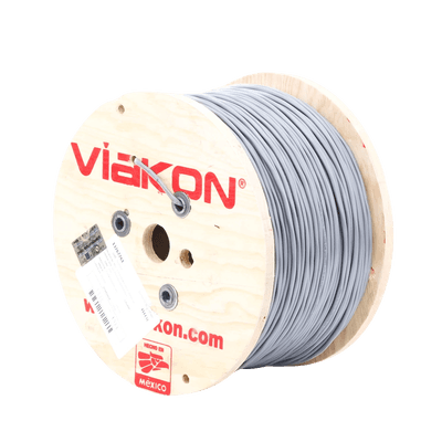 Cable 2 x 18 AWG / Blindado / 305 Metros (1000 Pies) / Riser / UL / Color Gris / Hecho en México imagen 4
