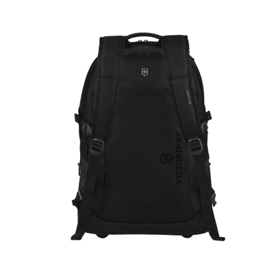 Mochila VX Sport EVO con Ruedas, Mango Telescópico y Correas al Hombro. Fabricada en Poliéster Negro repelente al Agua. Backpack on Wheels. imagen 3