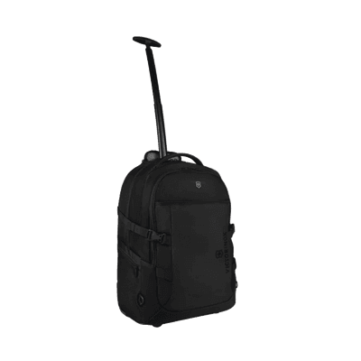 Mochila VX Sport EVO con Ruedas, Mango Telescópico y Correas al Hombro. Fabricada en Poliéster Negro repelente al Agua. Backpack on Wheels. imagen 4