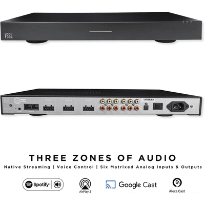 VSSL 3 zonas, 6x50W, con Chromecast, Alexa Cast, Airplay, Spotify Conn en cada zona - funciona con GoogleAsst imagen 6