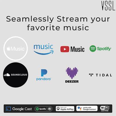 VSSL 3 zonas, 6x50W, con Chromecast, Alexa Cast, Airplay, Spotify Conn en cada zona - funciona con GoogleAsst imagen 7
