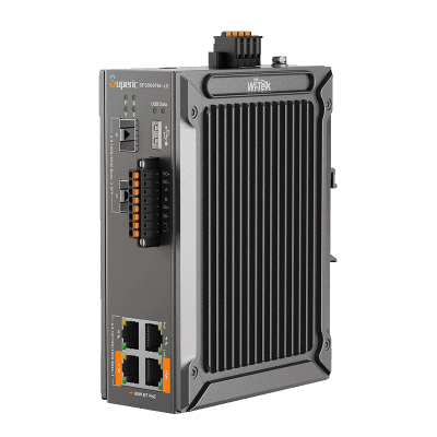 Switch Industrial Administrable / Gigabit con 2 Puertos PoE bt / 2 Puertos PoE af/at / 2 SFP 2.5Gbps / Soporta RS485 / Presupuesto PoE 120W