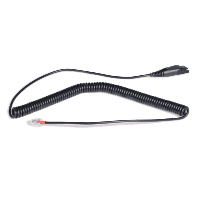 Cable QD A RJ9 de Repuesto Yealink Para Conexión De Diademas Profesionales A Teléfonos De Escritorio