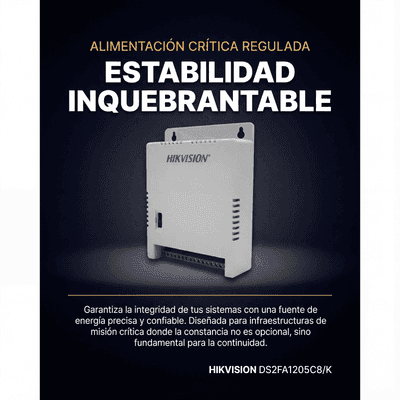 Fuente de Poder Regulada 12 Vcc / 13.5 Vcc / 15 Vcc para 8 Cámaras / 8 Amperes (1 Amp por Salida) / Voltaje de Entrada 90 - 130 VCA / Filtro de Ruido para Cámaras 4K / Modo para Largas Distancias imagen 2