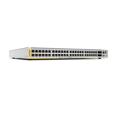 Switch PoE+ Stackeable Capa 3, 48 puertos 10/100/1000 Mbps + 4 puertos SFP+ 10 G, 370 W, fuente redundante
