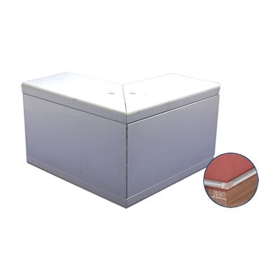 Esquinero exterior de Aluminio, para canaleta INKA140 (8510-80001)
